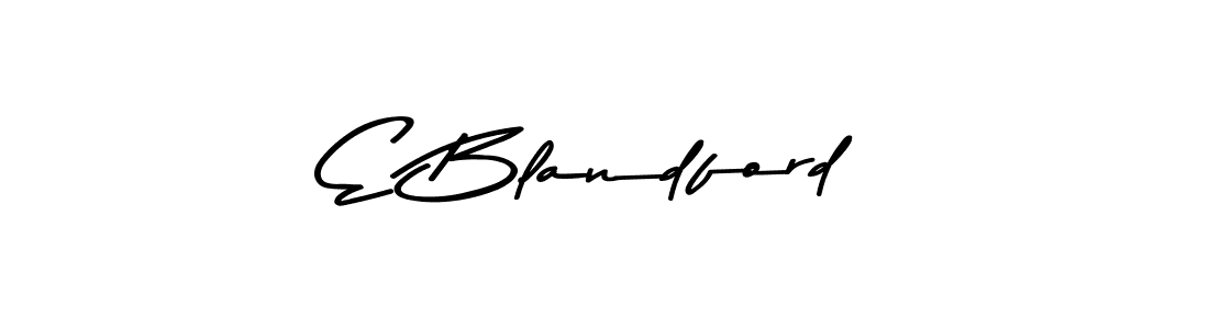 E Blandford stylish signature style. Best Handwritten Sign (Asem Kandis PERSONAL USE) for my name. Handwritten Signature Collection Ideas for my name E Blandford. E Blandford signature style 9 images and pictures png