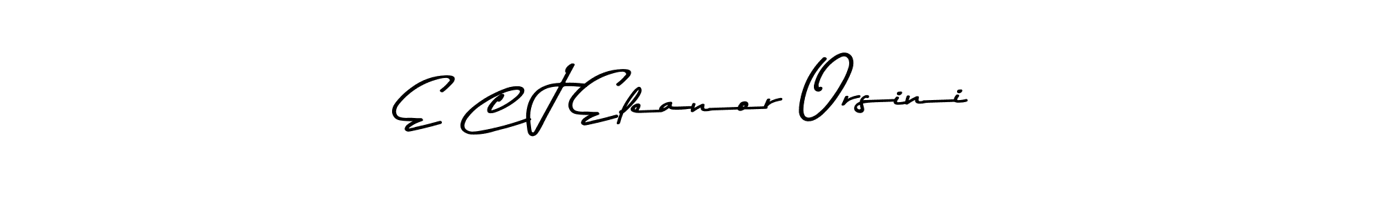 The best way (Asem Kandis PERSONAL USE) to make a short signature is to pick only two or three words in your name. The name E C J Eleanor Orsini include a total of six letters. For converting this name. E C J Eleanor Orsini signature style 9 images and pictures png