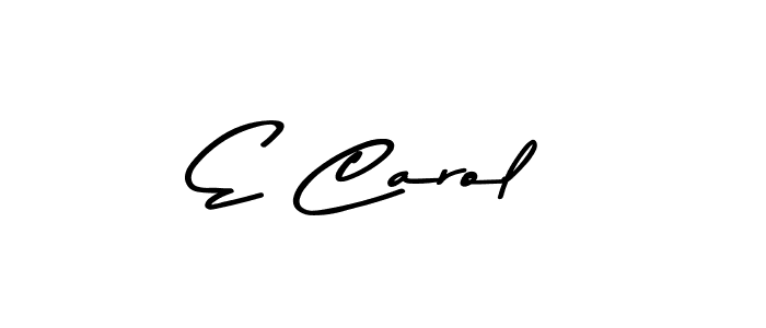 Also You can easily find your signature by using the search form. We will create E Carol name handwritten signature images for you free of cost using Asem Kandis PERSONAL USE sign style. E Carol signature style 9 images and pictures png