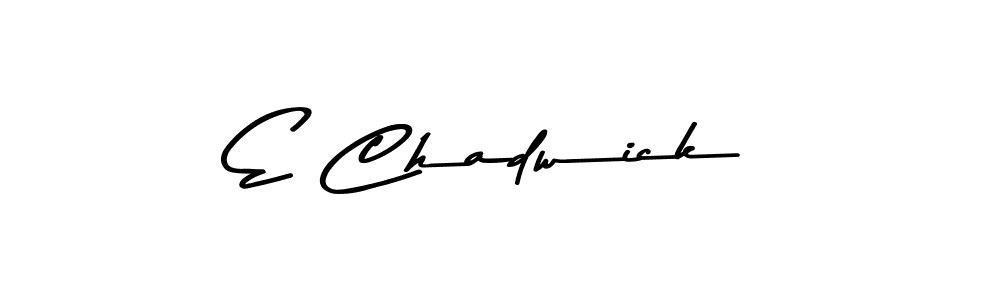 Design your own signature with our free online signature maker. With this signature software, you can create a handwritten (Asem Kandis PERSONAL USE) signature for name E Chadwick. E Chadwick signature style 9 images and pictures png