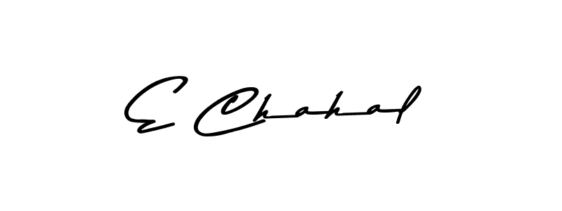 Also we have E Chahal name is the best signature style. Create professional handwritten signature collection using Asem Kandis PERSONAL USE autograph style. E Chahal signature style 9 images and pictures png