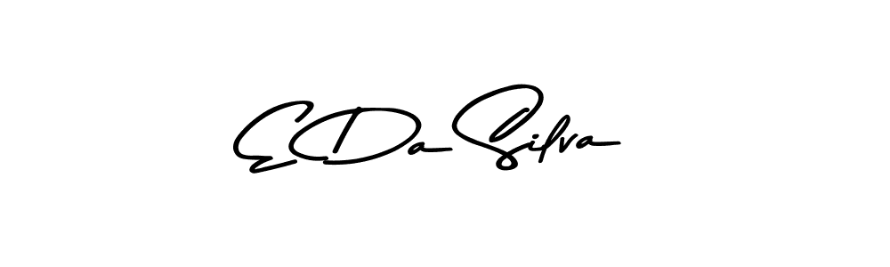 Make a beautiful signature design for name E Da Silva. With this signature (Asem Kandis PERSONAL USE) style, you can create a handwritten signature for free. E Da Silva signature style 9 images and pictures png