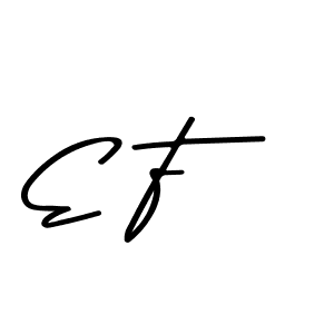 How to make E F name signature. Use Asem Kandis PERSONAL USE style for creating short signs online. This is the latest handwritten sign. E F signature style 9 images and pictures png