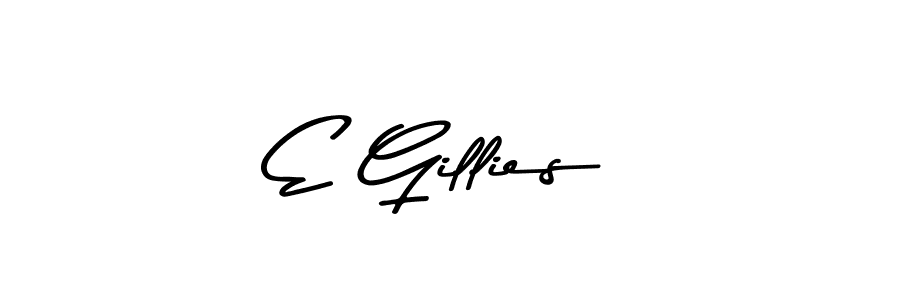 You should practise on your own different ways (Asem Kandis PERSONAL USE) to write your name (E Gillies) in signature. don't let someone else do it for you. E Gillies signature style 9 images and pictures png