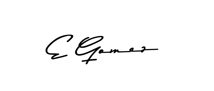 E Gomez stylish signature style. Best Handwritten Sign (Asem Kandis PERSONAL USE) for my name. Handwritten Signature Collection Ideas for my name E Gomez. E Gomez signature style 9 images and pictures png