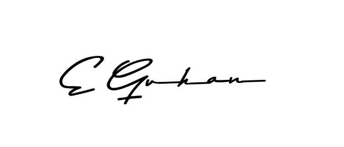 Asem Kandis PERSONAL USE is a professional signature style that is perfect for those who want to add a touch of class to their signature. It is also a great choice for those who want to make their signature more unique. Get E Guhan name to fancy signature for free. E Guhan signature style 9 images and pictures png