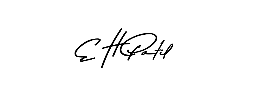 Make a beautiful signature design for name E H Patil. Use this online signature maker to create a handwritten signature for free. E H Patil signature style 9 images and pictures png