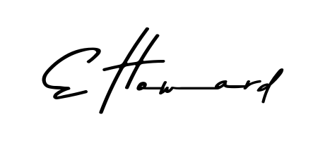 Explore multiple handwriting variations for E Howard including this stunning Asem Kandis PERSONAL USE design. Free to use across all platforms. E Howard signature style 9 images and pictures png