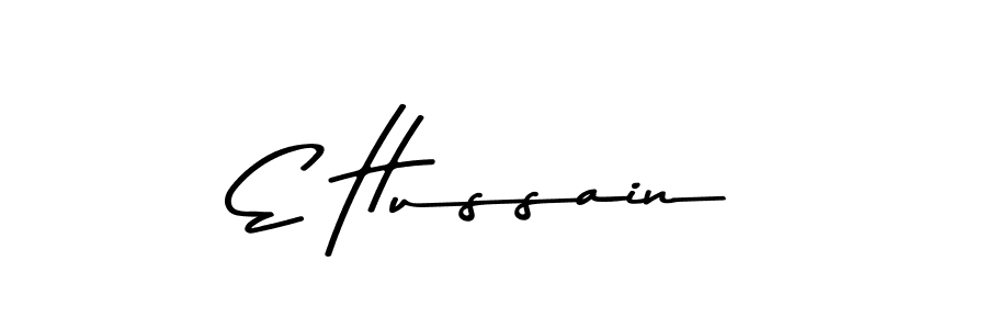 You should practise on your own different ways (Asem Kandis PERSONAL USE) to write your name (E Hussain) in signature. don't let someone else do it for you. E Hussain signature style 9 images and pictures png