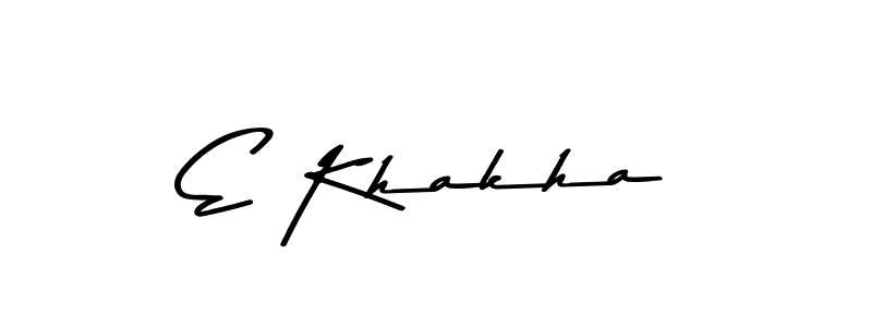 How to Draw E Khakha signature style? Asem Kandis PERSONAL USE is a latest design signature styles for name E Khakha. E Khakha signature style 9 images and pictures png