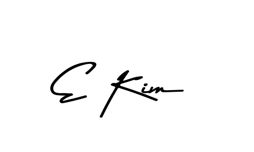 Design your own signature with our free online signature maker. With this signature software, you can create a handwritten (Asem Kandis PERSONAL USE) signature for name E Kim. E Kim signature style 9 images and pictures png