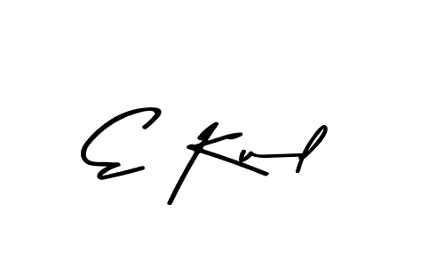 E Kul stylish signature style. Best Handwritten Sign (Asem Kandis PERSONAL USE) for my name. Handwritten Signature Collection Ideas for my name E Kul. E Kul signature style 9 images and pictures png