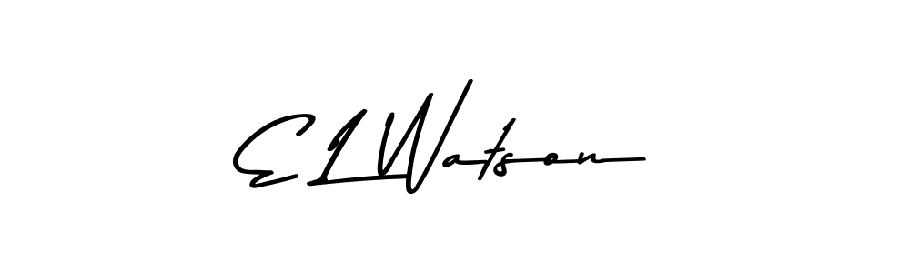 Make a beautiful signature design for name E L Watson. Use this online signature maker to create a handwritten signature for free. E L Watson signature style 9 images and pictures png