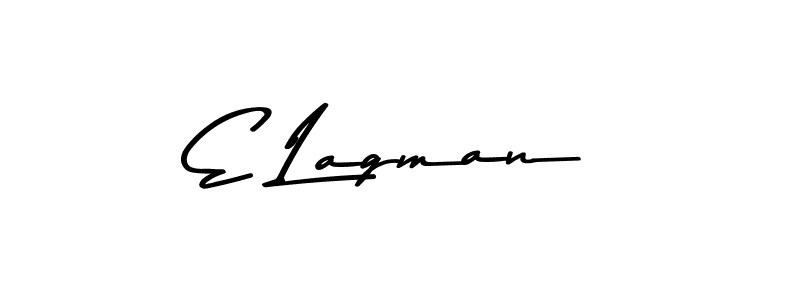 Design your own signature with our free online signature maker. With this signature software, you can create a handwritten (Asem Kandis PERSONAL USE) signature for name E Lagman. E Lagman signature style 9 images and pictures png