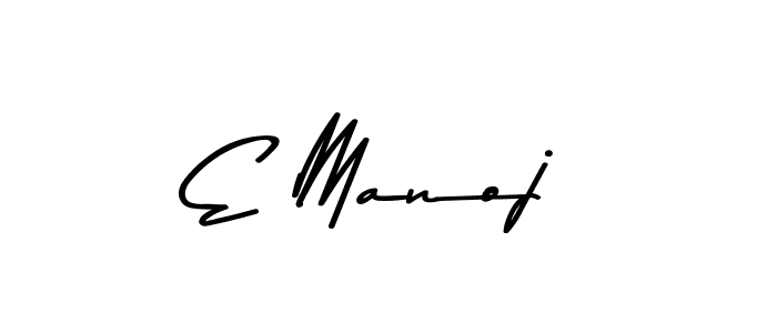 You should practise on your own different ways (Asem Kandis PERSONAL USE) to write your name (E Manoj) in signature. don't let someone else do it for you. E Manoj signature style 9 images and pictures png