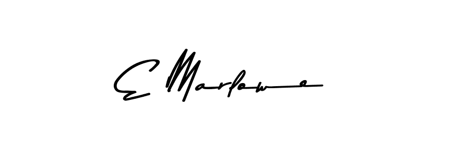 Create a beautiful signature design for name E Marlowe. With this signature (Asem Kandis PERSONAL USE) fonts, you can make a handwritten signature for free. E Marlowe signature style 9 images and pictures png