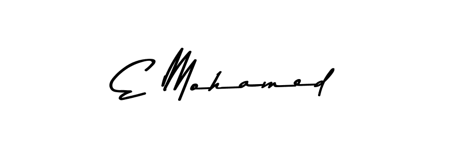 The best way (Asem Kandis PERSONAL USE) to make a short signature is to pick only two or three words in your name. The name E Mohamed include a total of six letters. For converting this name. E Mohamed signature style 9 images and pictures png