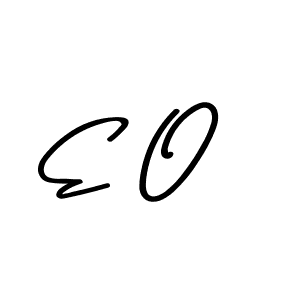 The best way (Asem Kandis PERSONAL USE) to make a short signature is to pick only two or three words in your name. The name E O include a total of six letters. For converting this name. E O signature style 9 images and pictures png