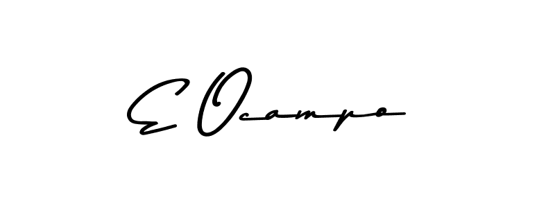 The best way (Asem Kandis PERSONAL USE) to make a short signature is to pick only two or three words in your name. The name E Ocampo include a total of six letters. For converting this name. E Ocampo signature style 9 images and pictures png