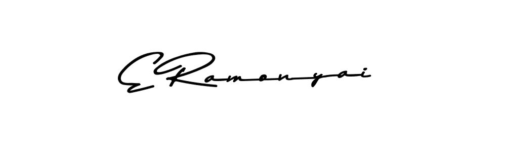 Design your own signature with our free online signature maker. With this signature software, you can create a handwritten (Asem Kandis PERSONAL USE) signature for name E Ramonyai. E Ramonyai signature style 9 images and pictures png