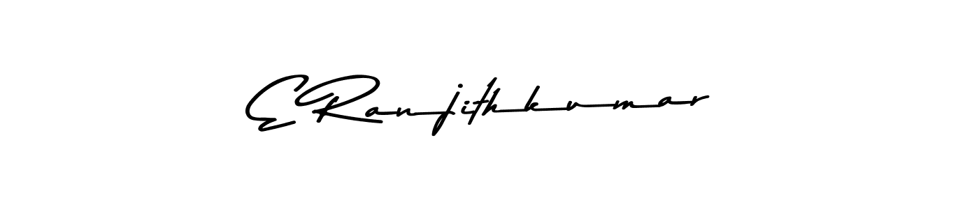 The best way (Asem Kandis PERSONAL USE) to make a short signature is to pick only two or three words in your name. The name E Ranjithkumar include a total of six letters. For converting this name. E Ranjithkumar signature style 9 images and pictures png