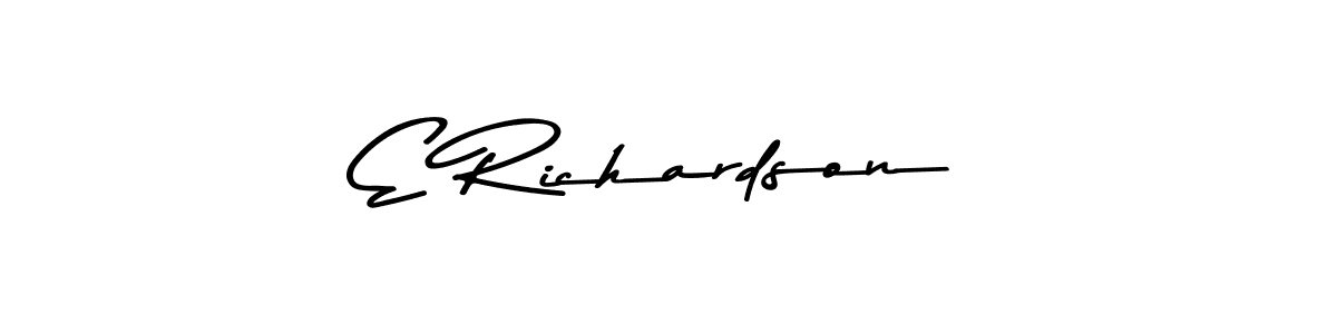 Use a signature maker to create a handwritten signature online. With this signature software, you can design (Asem Kandis PERSONAL USE) your own signature for name E Richardson. E Richardson signature style 9 images and pictures png