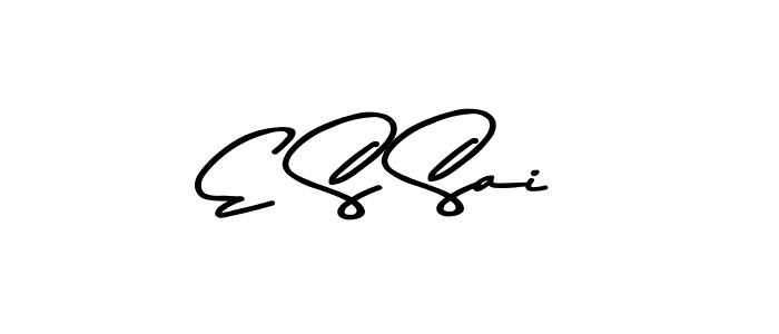 Design your own signature with our free online signature maker. With this signature software, you can create a handwritten (Asem Kandis PERSONAL USE) signature for name E S Sai. E S Sai signature style 9 images and pictures png