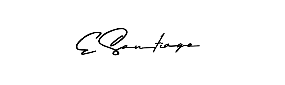 The best way (Asem Kandis PERSONAL USE) to make a short signature is to pick only two or three words in your name. The name E Santiago include a total of six letters. For converting this name. E Santiago signature style 9 images and pictures png