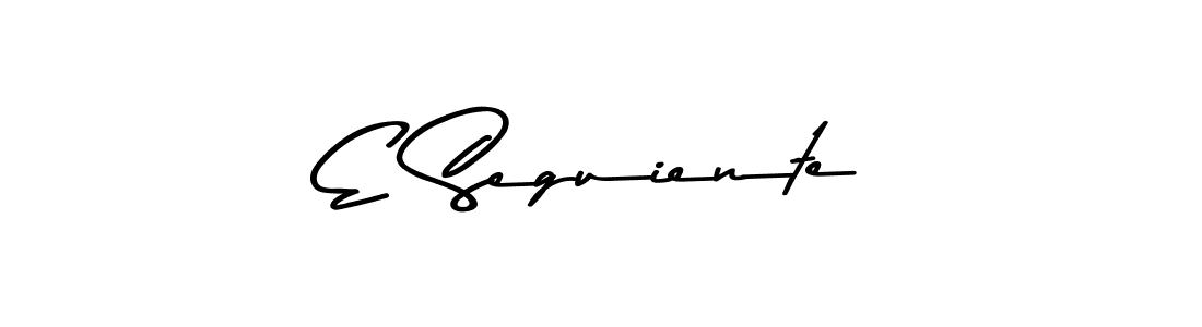This is the best signature style for the E Seguiente name. Also you like these signature font (Asem Kandis PERSONAL USE). Mix name signature. E Seguiente signature style 9 images and pictures png