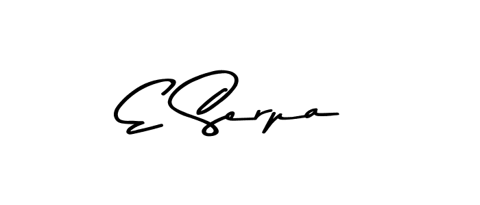 Also we have E Serpa name is the best signature style. Create professional handwritten signature collection using Asem Kandis PERSONAL USE autograph style. E Serpa signature style 9 images and pictures png