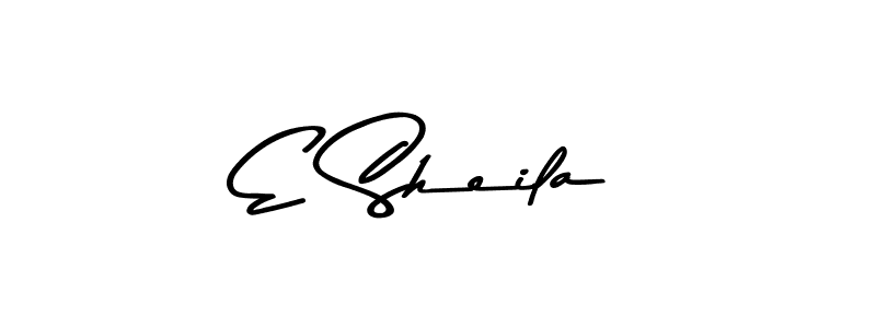 Create a beautiful signature design for name E Sheila. With this signature (Asem Kandis PERSONAL USE) fonts, you can make a handwritten signature for free. E Sheila signature style 9 images and pictures png