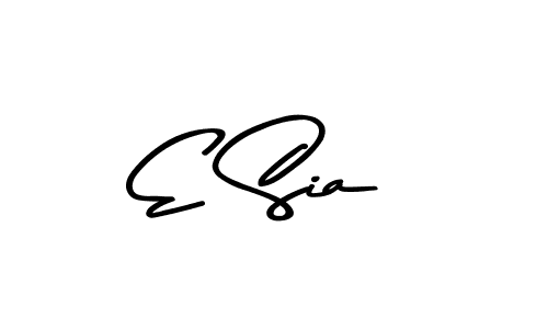 E Sia stylish signature style. Best Handwritten Sign (Asem Kandis PERSONAL USE) for my name. Handwritten Signature Collection Ideas for my name E Sia. E Sia signature style 9 images and pictures png