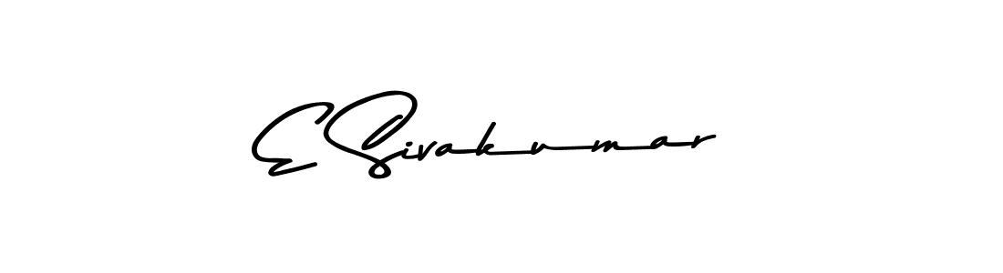 The best way (Asem Kandis PERSONAL USE) to make a short signature is to pick only two or three words in your name. The name E Sivakumar include a total of six letters. For converting this name. E Sivakumar signature style 9 images and pictures png