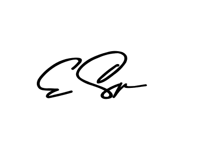 Make a beautiful signature design for name E Sp. With this signature (Asem Kandis PERSONAL USE) style, you can create a handwritten signature for free. E Sp signature style 9 images and pictures png
