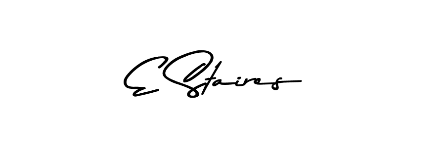 You should practise on your own different ways (Asem Kandis PERSONAL USE) to write your name (E Staires) in signature. don't let someone else do it for you. E Staires signature style 9 images and pictures png