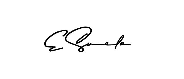 How to make E Suelo name signature. Use Asem Kandis PERSONAL USE style for creating short signs online. This is the latest handwritten sign. E Suelo signature style 9 images and pictures png