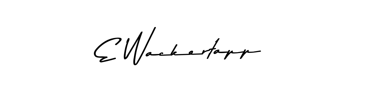 How to Draw E Wackertapp signature style? Asem Kandis PERSONAL USE is a latest design signature styles for name E Wackertapp. E Wackertapp signature style 9 images and pictures png