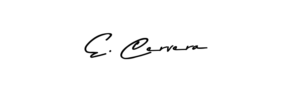 The best way (Asem Kandis PERSONAL USE) to make a short signature is to pick only two or three words in your name. The name E. Cervera include a total of six letters. For converting this name. E. Cervera signature style 9 images and pictures png