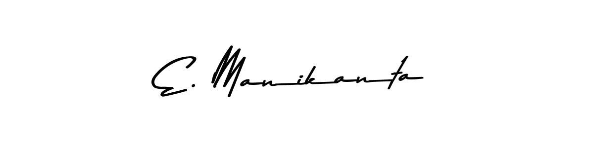 if you are searching for the best signature style for your name E. Manikanta. so please give up your signature search. here we have designed multiple signature styles  using Asem Kandis PERSONAL USE. E. Manikanta signature style 9 images and pictures png