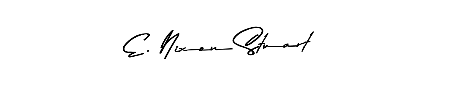 Make a beautiful signature design for name E. Nixon Stuart. With this signature (Asem Kandis PERSONAL USE) style, you can create a handwritten signature for free. E. Nixon Stuart signature style 9 images and pictures png