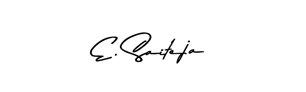 Asem Kandis PERSONAL USE is a professional signature style that is perfect for those who want to add a touch of class to their signature. It is also a great choice for those who want to make their signature more unique. Get E. Saiteja name to fancy signature for free. E. Saiteja signature style 9 images and pictures png