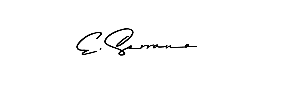 Best and Professional Signature Style for E. Serrano. Asem Kandis PERSONAL USE Best Signature Style Collection. E. Serrano signature style 9 images and pictures png
