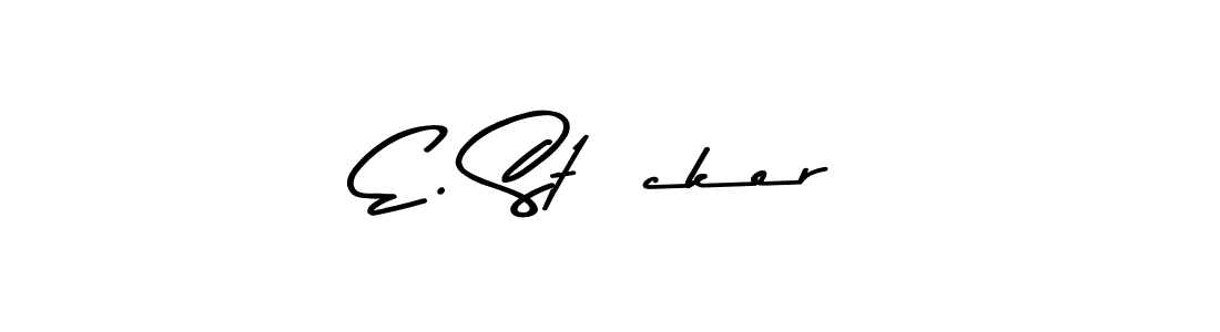 The best way (Asem Kandis PERSONAL USE) to make a short signature is to pick only two or three words in your name. The name E. Stücker include a total of six letters. For converting this name. E. Stücker signature style 9 images and pictures png