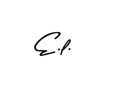 How to make E.l. name signature. Use Asem Kandis PERSONAL USE style for creating short signs online. This is the latest handwritten sign. E.l. signature style 9 images and pictures png