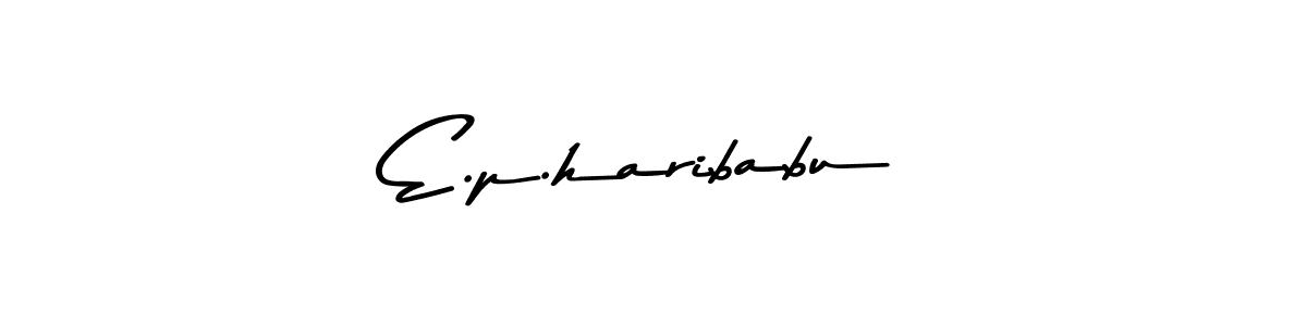 How to make E.p.haribabu signature? Asem Kandis PERSONAL USE is a professional autograph style. Create handwritten signature for E.p.haribabu name. E.p.haribabu signature style 9 images and pictures png
