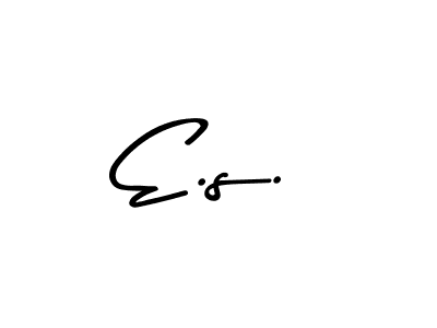 Make a beautiful signature design for name E.s.. Use this online signature maker to create a handwritten signature for free. E.s. signature style 9 images and pictures png