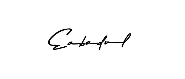 How to make Eabadul name signature. Use Asem Kandis PERSONAL USE style for creating short signs online. This is the latest handwritten sign. Eabadul signature style 9 images and pictures png