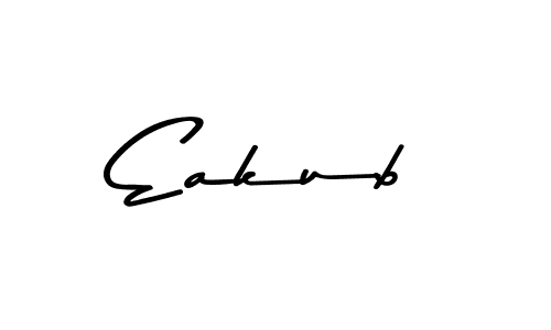 Make a beautiful signature design for name Eakub. With this signature (Asem Kandis PERSONAL USE) style, you can create a handwritten signature for free. Eakub signature style 9 images and pictures png