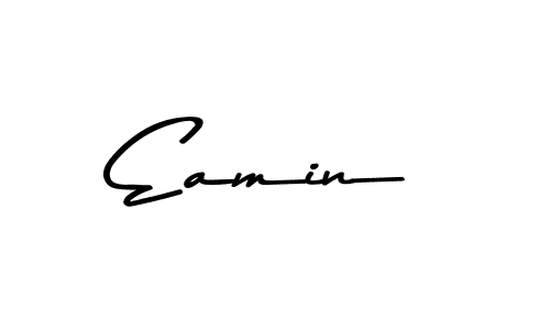 The best way (Asem Kandis PERSONAL USE) to make a short signature is to pick only two or three words in your name. The name Eamin include a total of six letters. For converting this name. Eamin signature style 9 images and pictures png