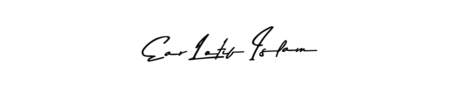 How to make Ear Lotif Islam name signature. Use Asem Kandis PERSONAL USE style for creating short signs online. This is the latest handwritten sign. Ear Lotif Islam signature style 9 images and pictures png